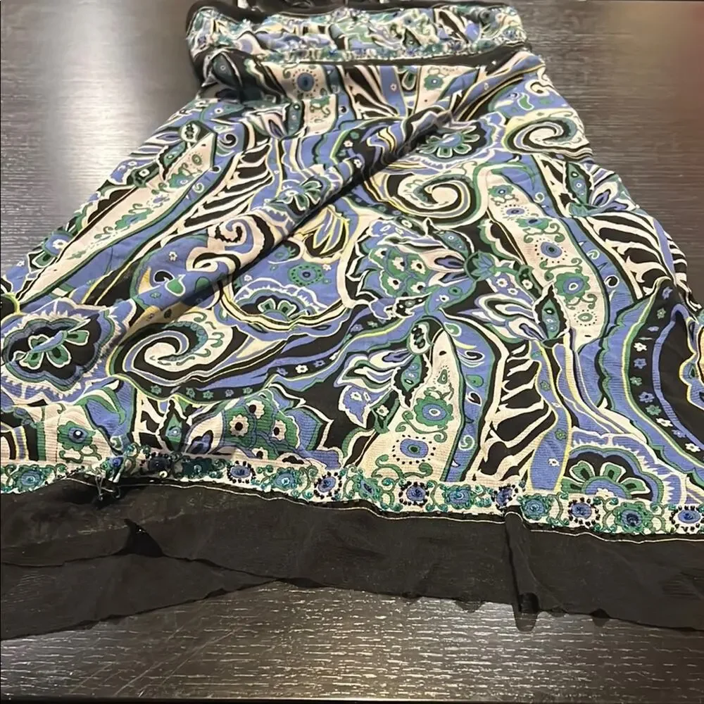 Mix It Black and Blue Maxi Dress